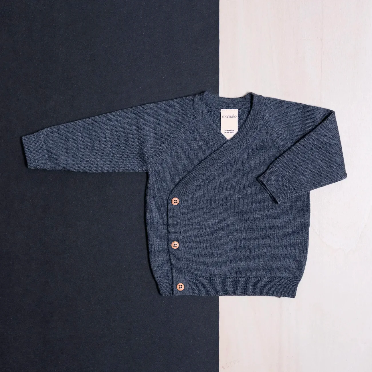 THE WOOLLY BABY JACKET - graphite grey