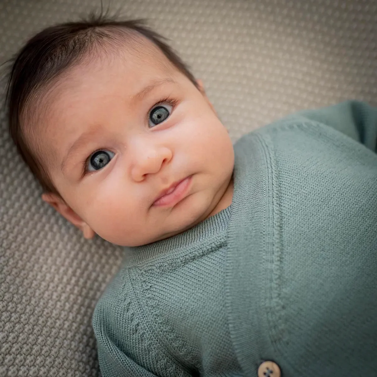 THE WOOLLY BABY JACKET - sage - Image 3