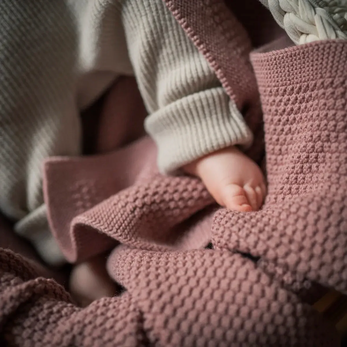 THE WOOLLY BLANKET - rose - Image 3