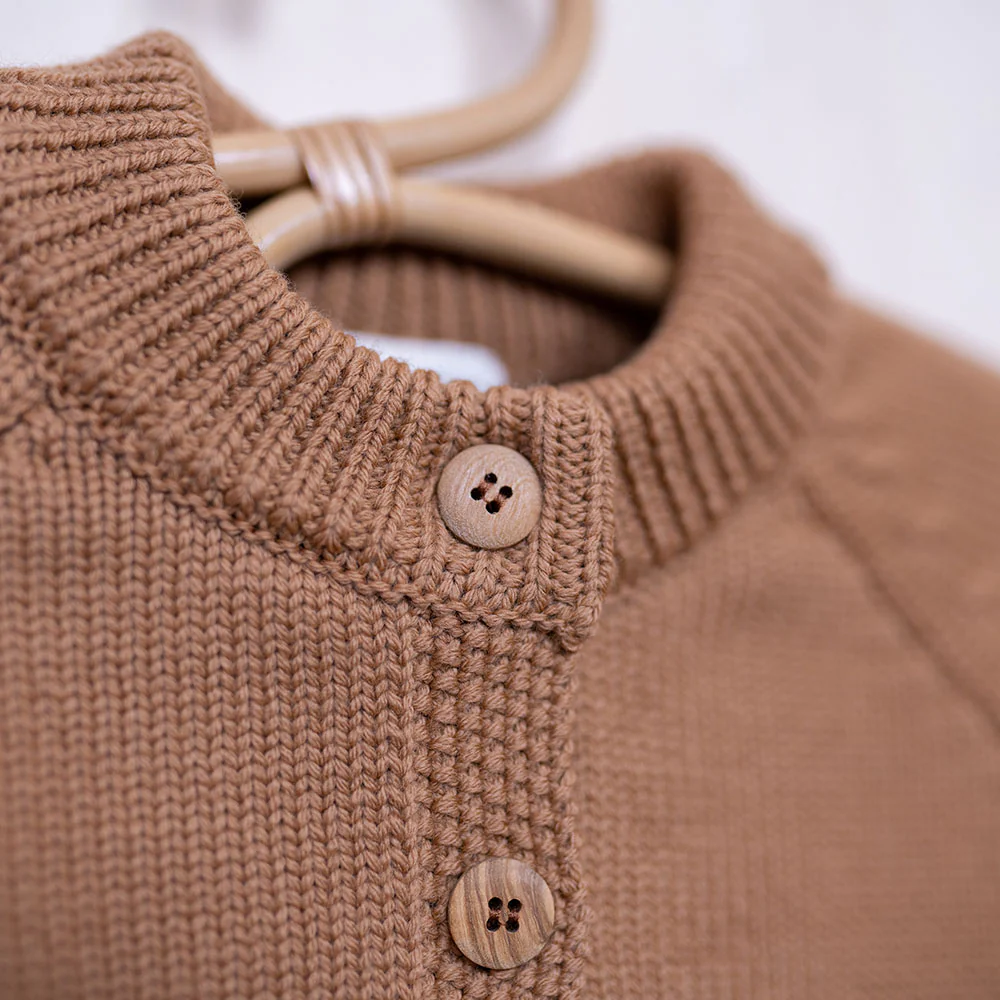 THE WOOLLY CARDIGAN - camel - Image 7