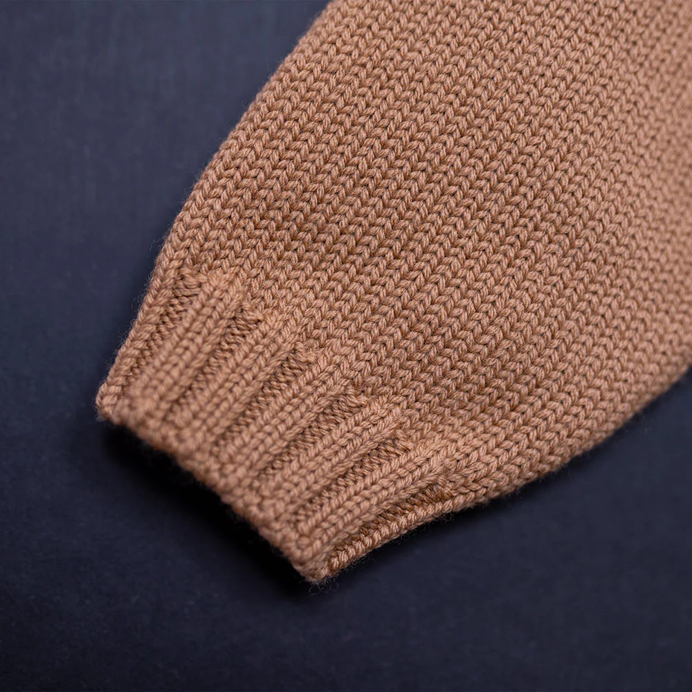 THE WOOLLY CARDIGAN - camel - Image 8