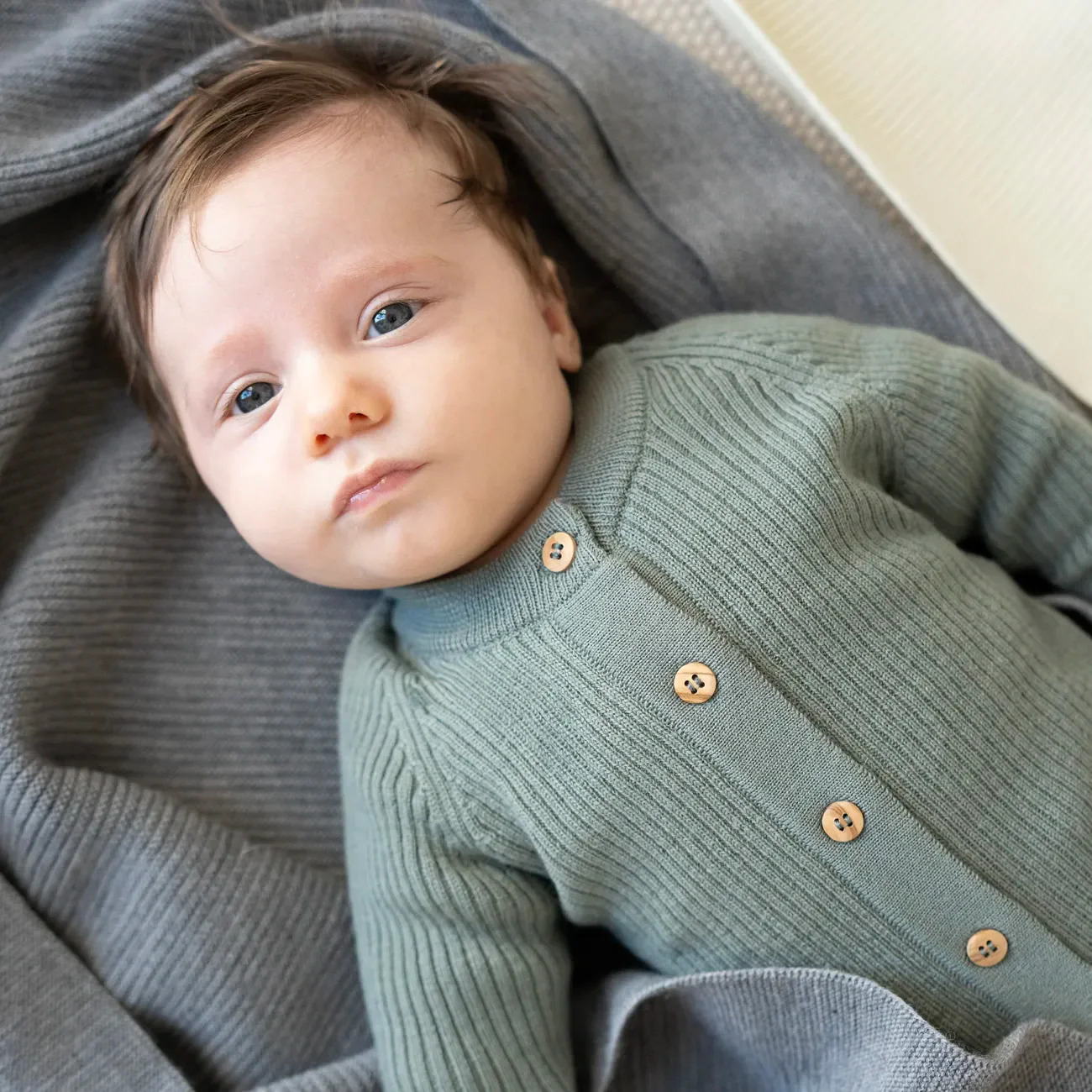 THE WOOLLY ONESIE - sage - Image 3